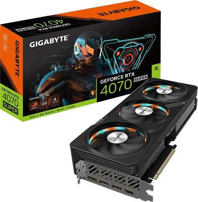 Видеокарта GIGABYTE NVIDIA nVidia GeForce RTX 4070 Super GAMING OC 12Gb DDR6X PCI-E HDMI, 3DP