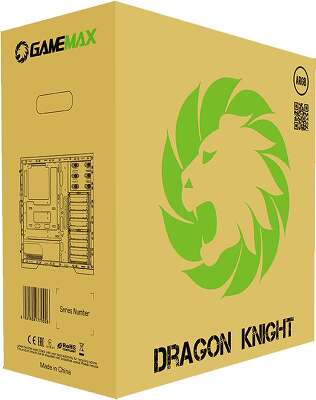 Корпус GameMax Dragon Knight, черный, EATX, Без БП (Dragon Knight)