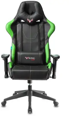 Кресло игровое Zombie VIKING 5 AERO черный/салатовый эко.кожа с подголов. крестов. пластик