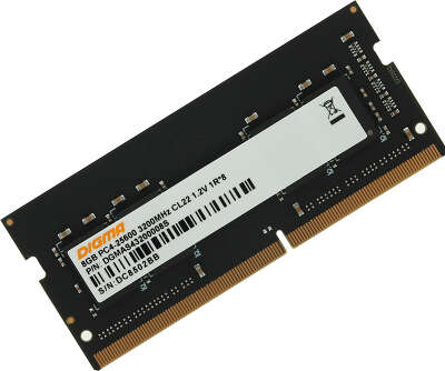 Модуль памяти DDR4 SODIMM 8Gb DDR3200 Digma (DGMAS43200008S)