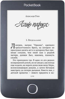 Электронная книга 6" PocketBook 614 Plus, чёрная