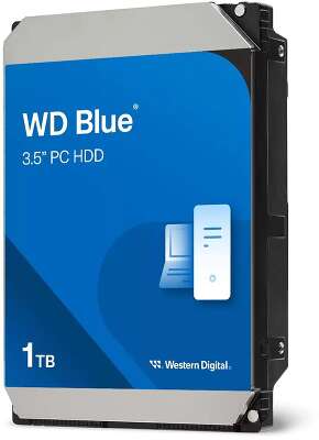 Жесткий диск Western Digital Caviar Blue WD10EZEX 1TB, SATA3, Cache 64MB, 7200rpm OEM {20} (779911) {20}