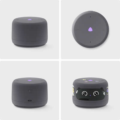 Умная колонка Яндекс Станция Лайт 2 с Алисой, без часов, 6 Вт, серый, YNDX-00028GRY