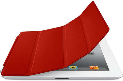 Кожаный чехол Apple Smart Cover для iPad 2/3/4, Red [MD304]