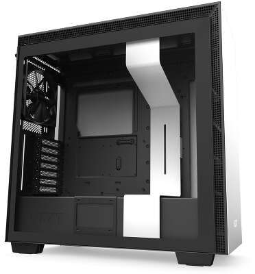 Корпус NZXT H710, черный/белый, ATX, Без БП (CA-H710B-W1)