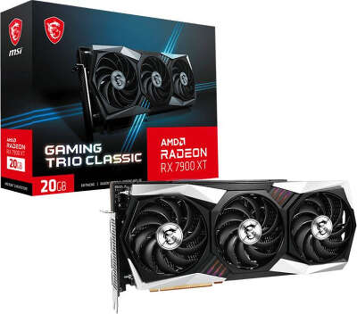Видеокарта MSI AMD Radeon RX 7900 XT GAMING TRIO CLASSIC 20Gb DDR6 PCI-E HDMI, 3DP
