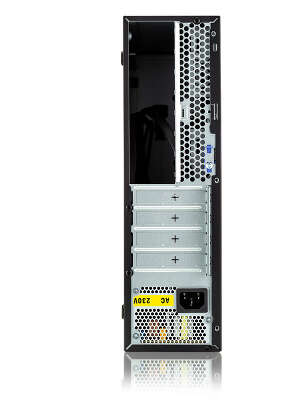 Корпус с блоком питания 300Вт./ Case Foxline FL-1001 mATX case, black, w/PSU TFX 300W, w/2xUSB2.0+2xUSB3.0, w/1xcombo audio, w/pwr cord, w/ 8cm FAN