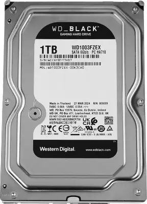 Жесткий диск WD SATA-III 1TB WD1003FZEX Desktop Black (7200rpm) 64Mb 3.5"