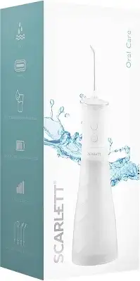 Ирригатор Scarlett SC-WF01 портатив. 4насад. белый