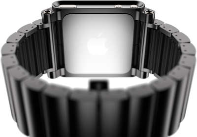 Чехол-браслет LunaTik Lynk Multi-Touch Watch Band для iPod nano 6G, черный [LKBLK-011]