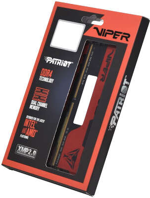 Память DDR4 2x4Gb 2666MHz Patriot PVE248G266C6K Viper EliteII RTL PC4-21300 CL16 DIMM 288-pin 1.2В kit с радиатором Ret