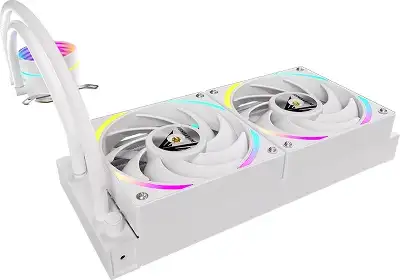 Система водяного охлаждения Formula Oasis L240 ARGB Soc-AM5/AM4/1200/2066/1700/1851 белый 4-pin 1-27.2dB Al+Cu 310W Ret (OASIS L240 ARGB WH)