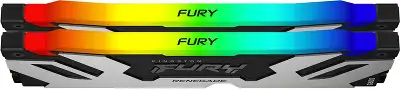 Память DDR5 2x32GB 6400MHz Kingston KF564C32RSAK2-64 Fury Renegade XMP RGB RTL Gaming PC5-51200 CL32 DIMM 288-pin 1.4В kit dual rank с радиатором Ret