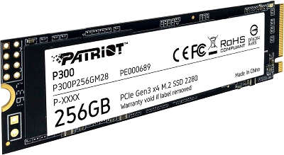 Твердотельный накопитель M.2 NVMe 256Gb Patriot P300 [P300P256GM28] (SSD)