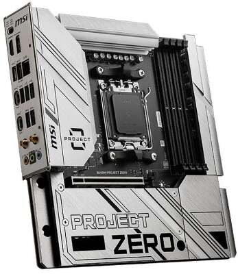 Материнская плата MSI B650M PROJECT ZERO (AM5/B650/4xDDR5/mATX/RAID/DP, HDMI) (B650M PROJECT ZERO)