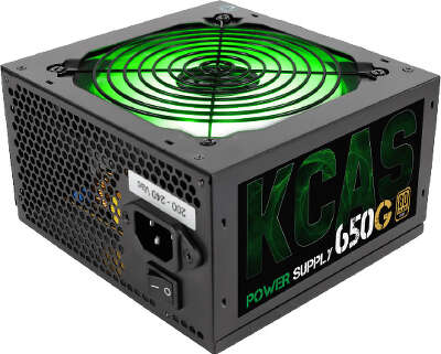 Блок питания 650W Aerocool KCAS PLUS GOLD ARGB [KCAS PLUS 650G] 80+ Gold