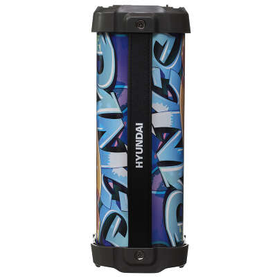 Колонка порт. Hyundai H-PAC460 черный 9W 1.0 BT/3.5Jack/USB 10м 1500mAh