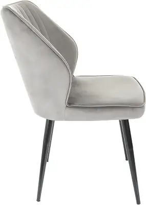 Стул для дома Бюрократ CH-K5 т.серый Holland 18 металл черный на ножках (CH-K5_1/HL18)