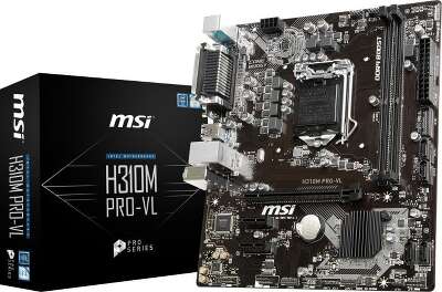 Материнская плата microATX LGA1151v2 MSI H310M PRO-VL