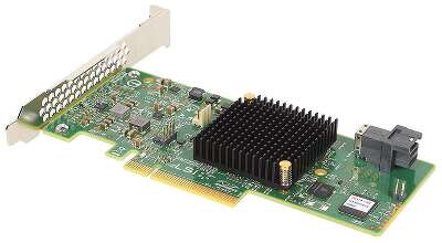 RAID-контроллер Broadcom LSI MegaRAID SAS 9341-4i SGL (LSI00419 / 05-26105-00(G) PCIe 3.0 x8 LP, SAS/SATA 12G, RAID 0,1,5,10,50, 4port(1*int SFF8643), 3008ROC, {5}, (003099)