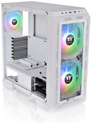 Корпус Thermaltake View 300 MX Snow CA-1P6-00M6WN-00 /White/Win/SPCC/Tempered Glass*1/Mesh & TG Front Panel/200mm ARGB CA-1P6-00M6WN-00 /White/Win/SPCC/Tempered Glass*1/Mesh & TG Front Panel/200mm ARGB PWM Fan*2/120mm ARGB PWM Fan*1