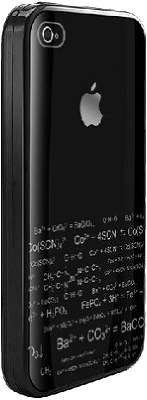 Чехол + защитная пленка Dexim для iPhone 4/4S, черный [DLA156B]