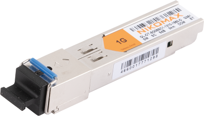 Модуль NIKOMAX SFP, 1.25 Гбит/с, WDM, 1 ОВ, SM, 1xSC, Tx:1310/Rx:1550 нм, DDM, 8 дБ (до 3 км)