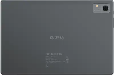 Планшет Digma CITI 1313C 4G SC9863A1 (1.6) 8C RAM3Gb ROM32Gb 10.1" IPS 1280x800 4G Android 13 темно-серый 5Mpix 2Mpix BT WiFi microSD 128Gb 6000mAh 255hrs
