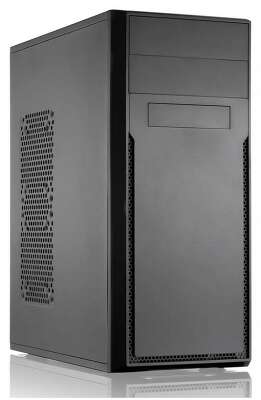 Корпус FOXLINE MidiTower FL-302 450W черный (ATX, 450W, 2хUSB2.0, no fan) (FL-302-FZ450)