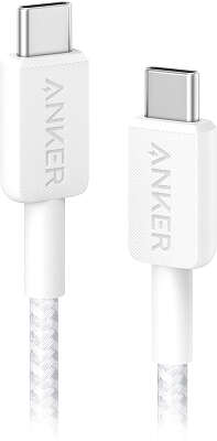 Кабель Anker PowerLine 322 USB-C to USB-C, 1.8 м, White [A81F6H21]