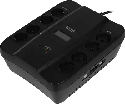 ИБП Powercom Back-UPS Spider, 900VA, 540W, EURO, черный
