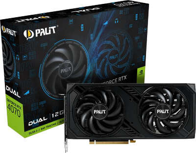 Видеокарта Palit NVIDIA nVidia GeForce RTX 4070 Dual 12Gb DDR6X PCI-E HDMI, 3DP