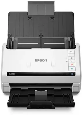 Сканер протяжный Epson WorkForce DS-770II (B11B262401/501) A4 белый/черный