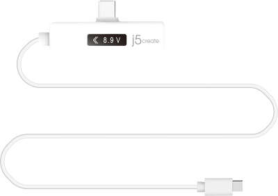 Кабель j5create USB-C to USB-C Dynamic Power Meter Charging Cable, 100W, 1.2 м [JUCP15]