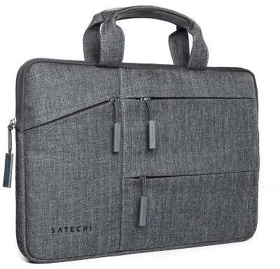 Сумка Satechi Water-Resistant Laptop Carrying Case для ноутбуков до 13"&14''  дюймов. Материал нейлон. Цвет серый.