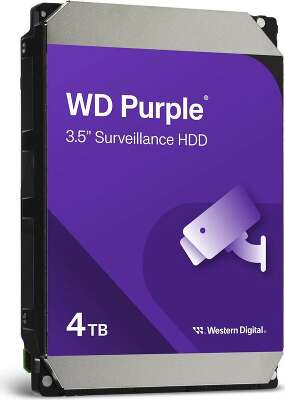 Жесткий диск Western Digital 4TB WD43PURZ Purple 6GB/S SATA 256MB RTL