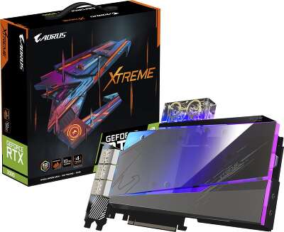 Видеокарта GIGABYTE NVIDIA nVidia GeForce RTX 3080 Aorus Xtreme WATERFORCE WB 10Gb DDR6X PCI-E 3HDMI, 3DP