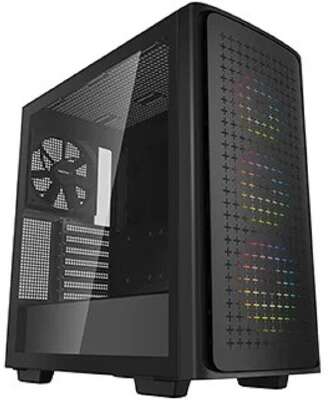 Deepcool CK560 черный без БП ATX 2x120mm 1x140mm 2xUSB3.0 audio bott PSU