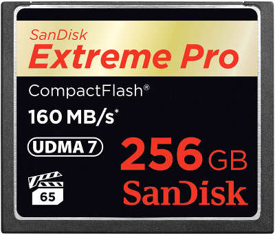 Карта памяти 256 Гб Compact Flash SanDisk Extreme Pro 160Mb/s [SDCFXPS-256G-X46]