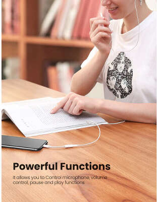 Адаптер UGREEN US212 (30759) Lightning to 3.5mm Headphone Jack Adapter