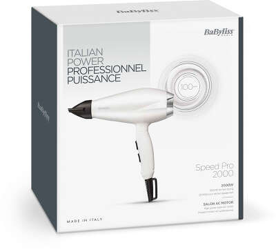 Фен Babyliss 6704WE 2000Вт белый/серебристый