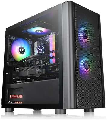 Корпус Thermaltake V150 TG ARGB Breeze Edition, черный, mATX, Без БП (CA-1R1-00S1WN-02)