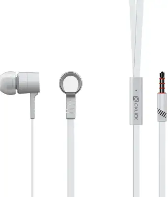 Наушники внутриканальные Оклик HP-S-220 1.1м белый проводные в ушной раковине (D2-1W)