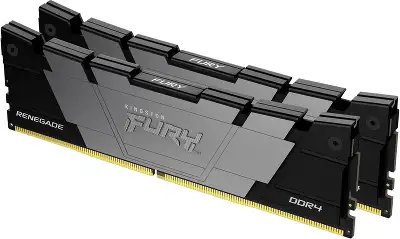 Память DDR4 2x32GB 3200MHz Kingston KF432C16RB2K2/64 Fury Renegade Black RTL Gaming PC4-25600 CL16 DIMM 288-pin 1.35В dual rank с радиатором Ret