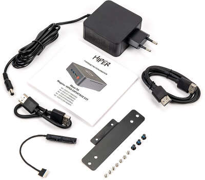 Компьютер Неттоп Hiper ED20 i5 12400P 1.7 ГГц/8/256 SSD/WF/BT/без ОС,тёмно-серый