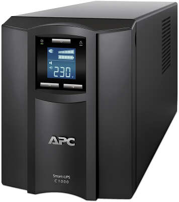 ИБП APC Smart-UPS C, 1000 В·А, 600 Вт, IEC, черный