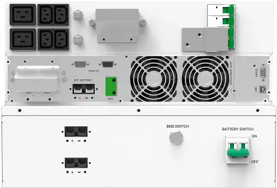 Источник бесперебойного питания Ippon Na+ RTA 6K 6000Вт 6000ВА белый