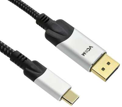 Кабель USB 3.1 Type-C(m)-DisplayPort(m), 1.8м, черный VCOM Premium (CU422MCV-1.8M)