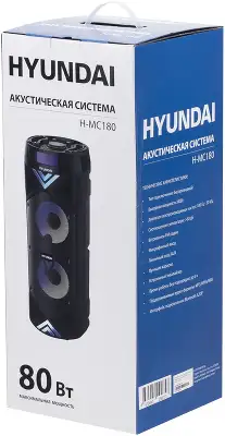 Минисистема Hyundai H-MC180 черный 80Вт FM USB BT SD/MMC