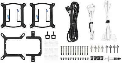 Система водяного охлаждения Thermaltake TH420 V2 Ultra Snow Edition ARGB Soc-AM5/AM4/1200/1700/1851 белый 4-pin 34.7dB Al+Cu LCD Ret (CL-W407-PL14SW-A)